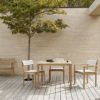 Carl Hansen & Son カール・ハンセン＆サン AH アウトドアシリーズ AH Outdoor Series アームチェア ダイニングチェア AH502 チーク　無塗装仕上げ アウトドア 屋外 デザイン：アルフレッド・ホーマン