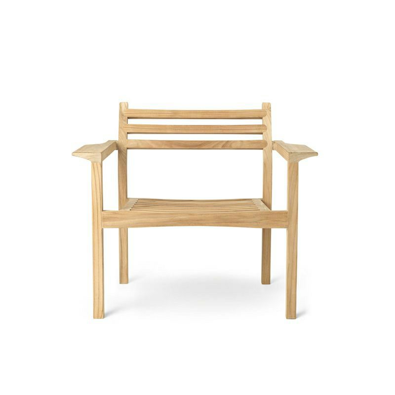 Carl Hansen & Son カール・ハンセン＆サン AH アウトドアシリーズ AH Outdoor Series ラウンジチェア アームチェア AH601 チーク　無塗装仕上げ アウトドア 屋外 デザイン：アルフレッド・ホーマン