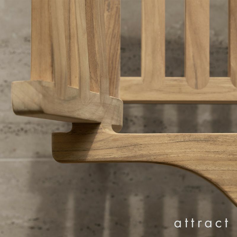 Carl Hansen & Son カール・ハンセン＆サン AH アウトドアシリーズ AH Outdoor Series ラウンジチェア アームチェア AH601 チーク　無塗装仕上げ アウトドア 屋外 デザイン：アルフレッド・ホーマン