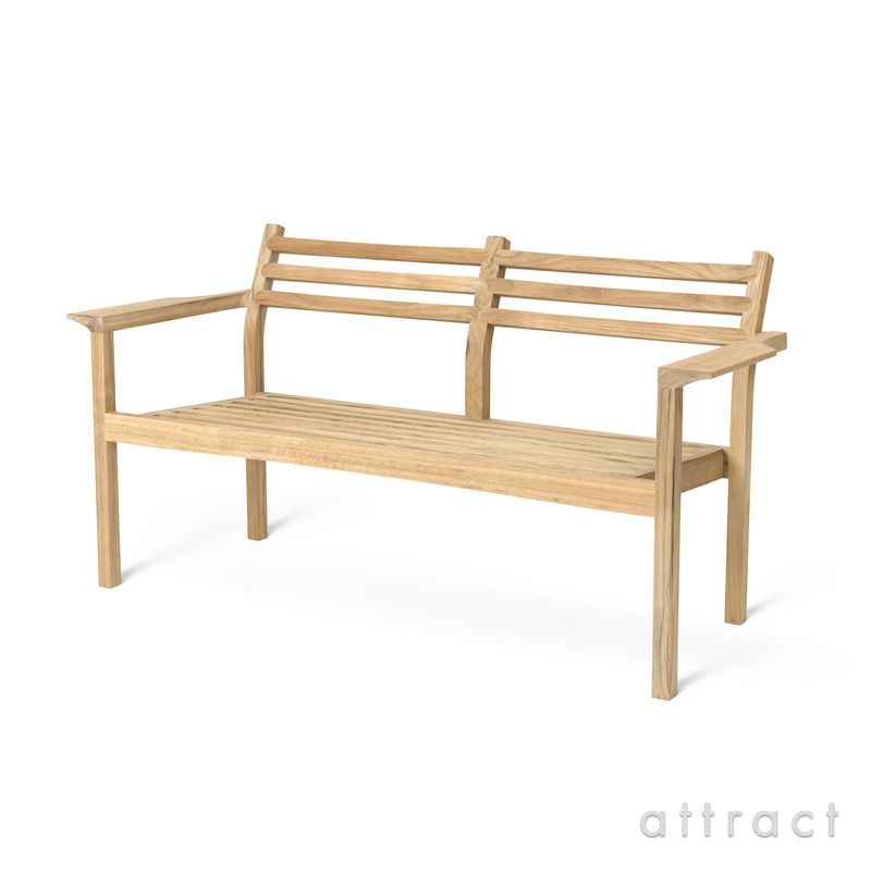 Carl Hansen & Son カール・ハンセン＆サン AH アウトドアシリーズ AH Outdoor Series ラウンジソファ ベンチ AH701 チーク　無塗装仕上げ アウトドア 屋外 デザイン：アルフレッド・ホーマン