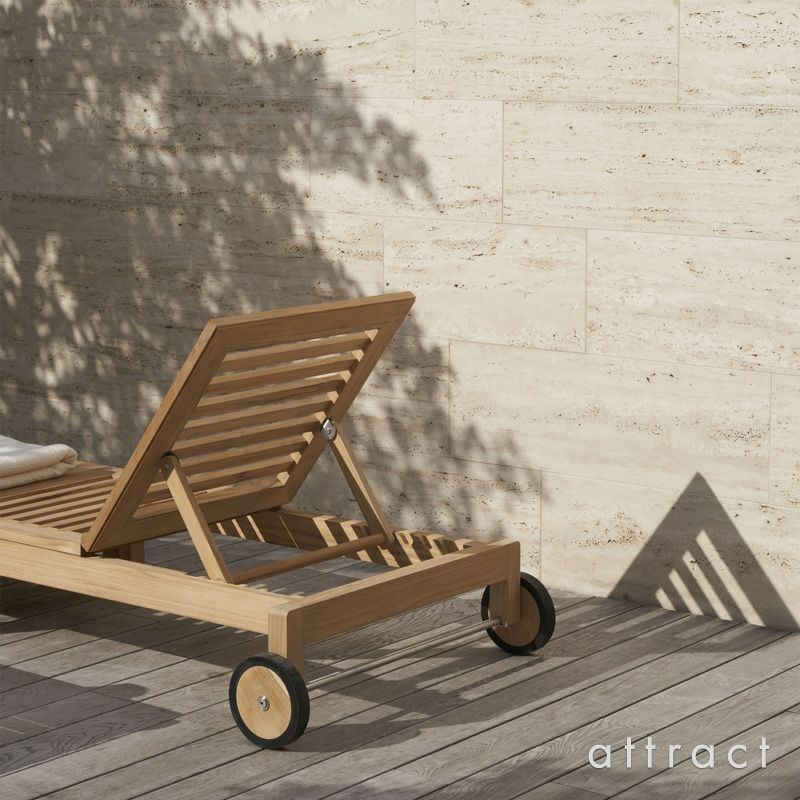 Carl Hansen & Son カール・ハンセン＆サン AH アウトドアシリーズ AH Outdoor Series ラウンジャー デイベッド ラウンジチェア ベンチ AH604 チーク　無塗装仕上げ アウトドア 屋外 デザイン：アルフレッド・ホーマン
