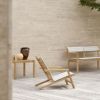 Carl Hansen & Son カール・ハンセン＆サン AH アウトドアシリーズ AH Outdoor Series サイドテーブル スツール AH911 チーク　無塗装仕上げ アウトドア 屋外 デザイン：アルフレッド・ホーマン