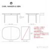 Carl Hansen & Son カール・ハンセン＆サン OW224 Rungstedlund ルングステッドルンド 伸長式 ダイニングテーブル W145cm 伸長板無し　オーク（オイルフィニッシュ）　デザイン：オーレ・ヴァンシャー