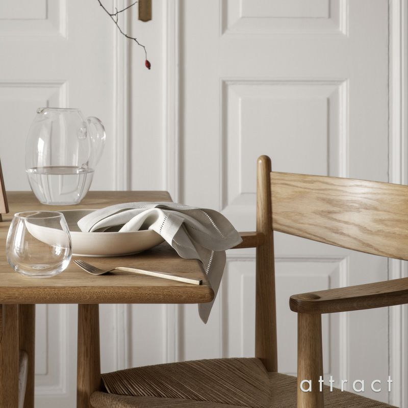 Carl Hansen & Son カール・ハンセン＆サン CH37 アームチェア ビーチ （ブラック塗装） ナチュラルペーパーコード デザイン：ハンス・J・ウェグナー