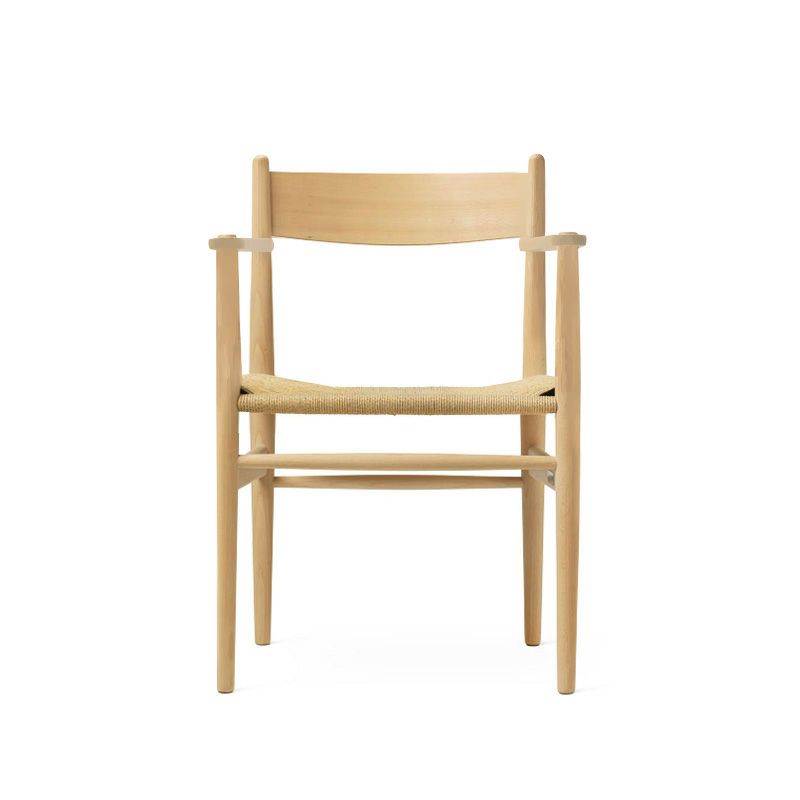 Carl Hansen & Son カール・ハンセン＆サン CH37 アームチェア ビーチ （クリアラッカー塗装） ナチュラルペーパーコード
