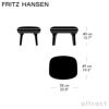 FRITZ HANSEN フリッツ・ハンセン RO ロオチェア フットスツール セット JH1 ＋ JH11 ラウンジチェア ファブリック：カテゴリー1 サテン仕上げアルミベース デザイン：ハイメ・アジョン