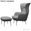  FRITZ HANSEN フリッツ・ハンセン RO ロオチェア フットスツール セット JH1 ＋ JH11 ラウンジチェア