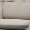 FRITZ HANSEN フリッツ・ハンセン FRI フリチェア フットスツール セット JH4 ＋ JH14 ラウンジチェア ファブリック：カテゴリー1 サテン仕上げアルミベース デザイン：ハイメ・アジョン