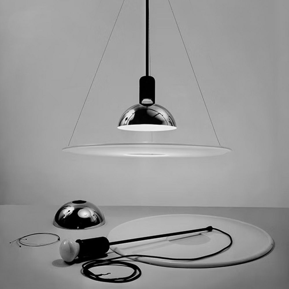 FLOS フロス FRISBI JP フリスビー ペンダントランプ カラー：クローム デザイン：アキッレ・カスティリオーニ