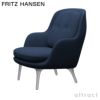 FRITZ HANSEN フリッツ・ハンセン FRI フリチェア フットスツール セット JH4 ＋ JH14 ラウンジチェア Christianshavn クリスチャンハウン カラー：26色 サテン仕上げアルミベース デザイン：ハイメ・アジョン