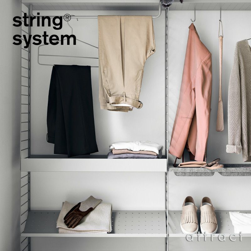 String System ストリング システム メタルシェルフ ハイエッジ 78×30×7cm 1枚入 カラー：3色 デザイン：ニルス・ストリニング