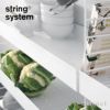 String System ストリング システム メタルシェルフ ハイエッジ 78×30×7cm 1枚入 カラー：3色 デザイン：ニルス・ストリニング