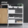 String System ストリング システム ボウルシェルフ 78×30cm 1個入 カラー：ホワイト デザイン：ニルス・ストリニング