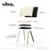 Vitra ヴィトラ Mikado ミカド アームチェア アルミダイキャストベース （カラー：4色） ウッドベース（カラー：2色） ファブリック：F30（Plano プラノ） デザイン：バーバー・オズガビー