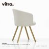 Vitra ヴィトラ Mikado ミカド アームチェア アルミダイキャストベース （カラー：4色） ウッドベース（カラー：2色） ファブリック：F100（Nubia ヌビア） デザイン：バーバー・オズガビー