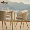 Vitra ヴィトラ Mikado ミカド サイドチェア アルミダイキャストベース （カラー：4色） ウッドベース（カラー：2色） ファブリック：F80（Iroko 2 イロコ 2） デザイン：バーバー・オズガビー