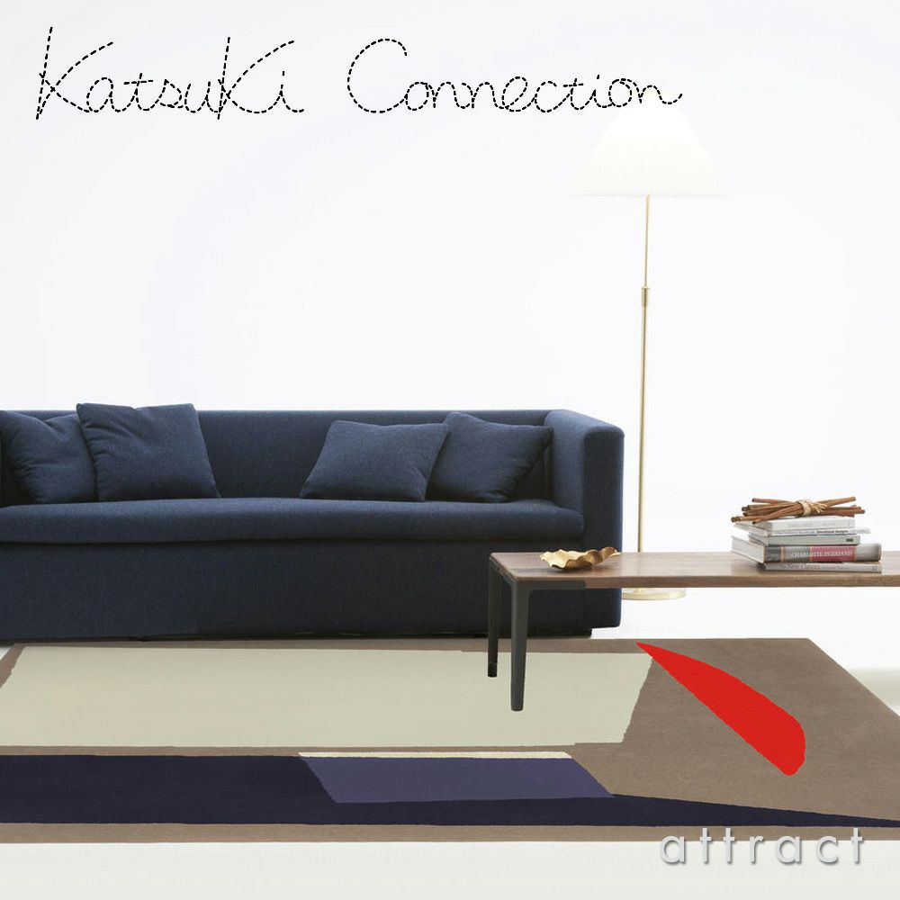 Katsuki Connection カツキ コネクション Rug ラグ COLLAGE コラージュコレクション ROOF ルーフ ウールラグ 非ミュージングウール デザイン：香月 裕子