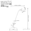 DCW editions ディーシーダブリュー エディションズ LAMPE MANTIS ランペ マンティス BS1 Floor Lamp フロアランプ 4段階 傾斜調節 アームランプ デザイン：バーナード・ショットランダー