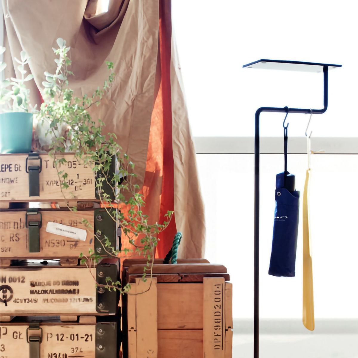 DUENDE デュエンデ TILL ティル アンブレラスタンド傘立て DU0140 専用水受け・S字フック付属 カラー：2色 デザイン：mute