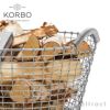 KORBO コルボ Classic クラシック ワイヤー バスケット ランドリーボックス カラー：ステンレス サイズ：Φ45cm 容量：35L