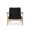 Carl Hansen & Son カール・ハンセン＆サン CH25 ラウンジチェア オーク （ラッカー塗装） ブラックペーパーコード