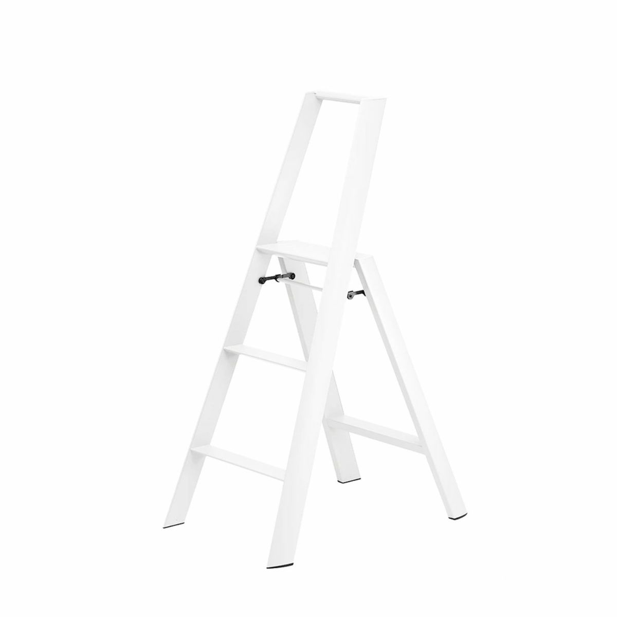 METAPHYS メタフィス lucano ルカーノ 94011 3-Step Step Stool 3段 脚立 カラー：ブラック ホワイト デザイン：ムラタ チアキ （ワンタッチバー機能付）