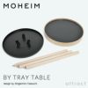 MOHEIM モヘイム BY TRAY TABLE バイ トレイテーブル サイドテーブル トレー テーブル サイズ：Φ430mm バーチ シナ合板 カラー： 2色 デザイン：竹内 茂一郎