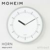 MOHEIM モヘイム HORN ホルン ウォールクロック 壁掛け時計 サイズ：Φ280mm ステップムーブメント カラー： 5色 デザイン：MUTE