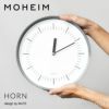 MOHEIM モヘイム HORN ホルン ウォールクロック 壁掛け時計 サイズ：Φ280mm ステップムーブメント カラー： 5色 デザイン：MUTE