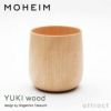 MOHEIM モヘイム YUKI wood ユキ ウッド コップ　カラー：ブラウン ・ナチュラル デザイン：竹内 茂一郎