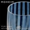 MOHEIM モヘイム YUKI glass ユキ グラス カラー：市松・十草 デザイン：竹内 茂一郎