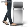 simplehuman シンプルヒューマン rectangular step can レクタンギュラー ステップカン ダストボックス カラー：2色 容量：40L