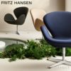 FRITZ HANSEN フリッツ・ハンセン SWAN スワンチェア 3320 ラウンジチェア チョイス 2024 Serpentine サーペンタイン カラー：6色 ベース：5色 デザイン：アルネ・ヤコブセン ※パイピングなし