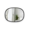 umbra アンブラ HUB OVAL MIRROR ハブ オーバルミラー サイズ：W46cm ウォールミラー 壁掛け 鏡 縦横対応 カラー：ブラック デザイン：ポール・ローワン