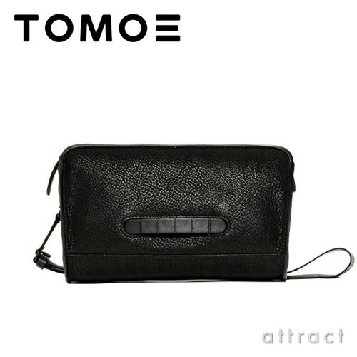 TOMOE トモエ BOLD PO ボールド PO ボディバッグ ポーチ クラッチバッグ ショルダーストラップ付・ブラック