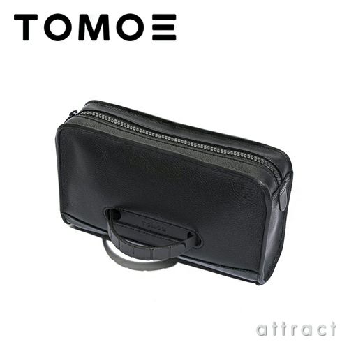 TOMOE トモエ BOLD PO ボールド PO ボディバッグ ポーチ クラッチバッグ ショルダーストラップ付・ブラック