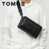 TOMOE トモエ BOLD PO ボールド PO ボディバッグ ポーチ クラッチバッグ ショルダーストラップ付・ブラック