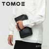 TOMOE トモエ BOLD PO ボールド PO ボディバッグ ポーチ クラッチバッグ ショルダーストラップ付・ブラック