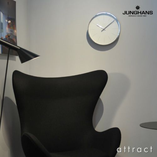 JUNGHANS ユンハンス Max Bill by Junghans Wall Clock 367 6046 00・367 6047 00 クォーツ時計 Φ30cm デザイン：マックス・ビル