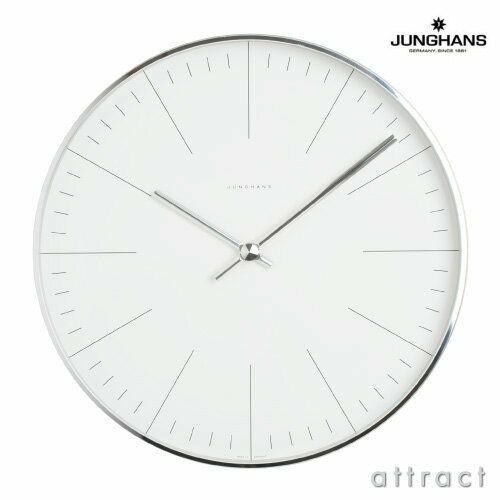 JUNGHANS ユンハンス Max Bill by Junghans Wall Clock 367 6046 00・367 6047 00 クォーツ時計 Φ30cm デザイン：マックス・ビル