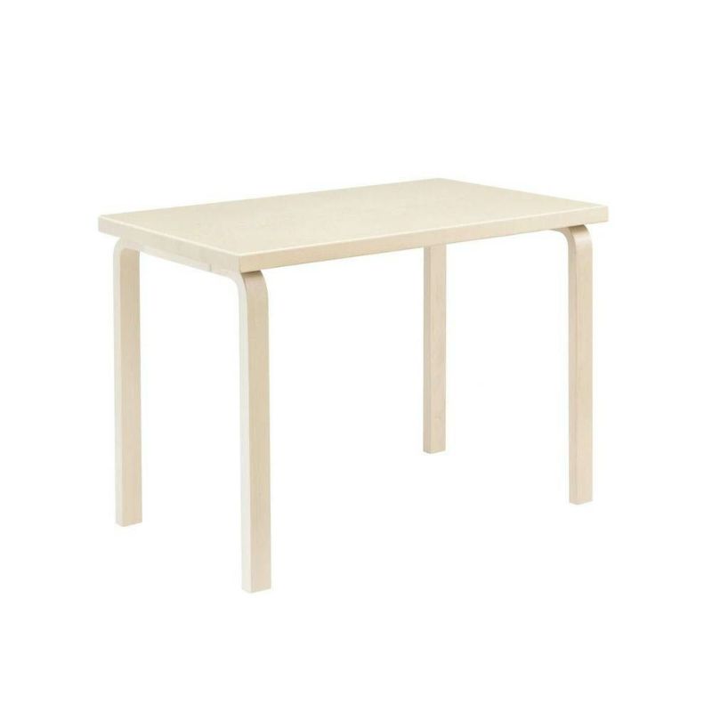 Artek アルテック TABLE 80B テーブル 80B サイズ：100×60cm 厚み 4cm 4本脚 カラー：３色 デザイン：アルヴァ・アアルト