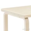 Artek アルテック TABLE 80B テーブル 80B サイズ：100×60cm 厚み 4cm 4本脚 カラー：３色 デザイン：アルヴァ・アアルト