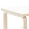 Artek アルテック TABLE 80B テーブル 80B サイズ：100×60cm 厚み 4cm 4本脚 カラー：３色 デザイン：アルヴァ・アアルト