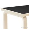 Artek アルテック TABLE 80B テーブル 80B サイズ：100×60cm 厚み 4cm 4本脚 カラー：３色 デザイン：アルヴァ・アアルト