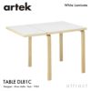 Artek アルテック DROP-LEAF TABLE DL81C ドロップリーフ テーブル 81C サイズ：W79 / 112.5cm 厚み 4cm 4本脚 カラー：３色 デザイン：アルヴァ・アアルト