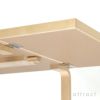 Artek アルテック DROP-LEAF TABLE DL81C ドロップリーフ テーブル 81C サイズ：W79 / 112.5cm 厚み 4cm 4本脚 カラー：３色 デザイン：アルヴァ・アアルト