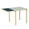 【特別モデル】 Artek アルテック DROP-LEAF TABLE DL81C ドロップリーフ テーブル 81C サイズ：W79 / 112.5cm 厚み 4cm 4本脚 ツートンカラー：３色 デザイン：アルヴァ・アアルト