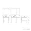 【特別モデル】 Artek アルテック DROP-LEAF TABLE DL81C ドロップリーフ テーブル 81C サイズ：W79 / 112.5cm 厚み 4cm 4本脚 ツートンカラー：３色 デザイン：アルヴァ・アアルト