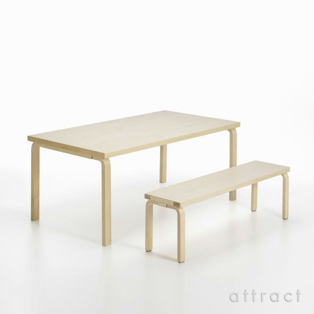Artek アルテック BENCH 153A ベンチ 153A ソリッドトップ サイズ：112.5×40cm バーチ材 カラー：3色 デザイン：アルヴァ・アアルト