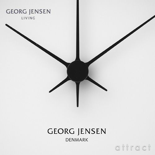GEORG JENSEN ジョージ・ジェンセン Koppel コッペル ウォールクロック 30cm 壁掛け時計 カラー：シルバー×ホワイト デザイン：ヘニング・コッペル